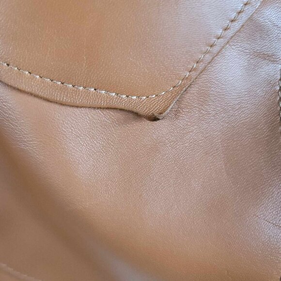 Handmade leather and cow hide bag with Turquoise stone, made by Sweet Smoke Bags - Picture 14 of 15